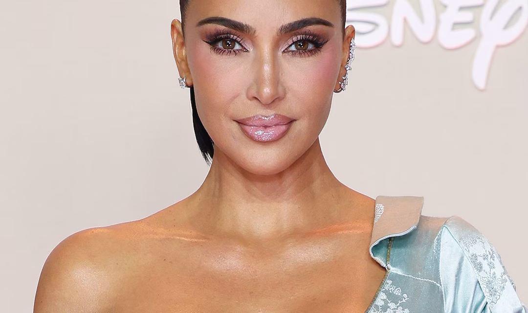 Kim Kardashian’s holiday party lingerie look