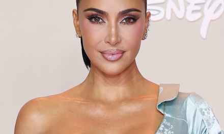 Kim Kardashian’s holiday party lingerie look