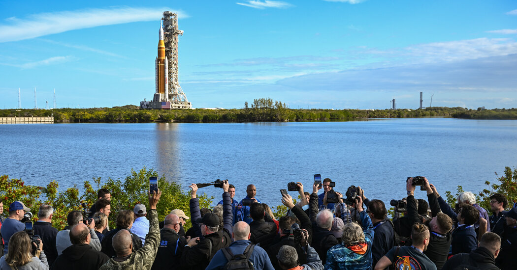 NASA conducts launchpad test of massive Artemis rocket